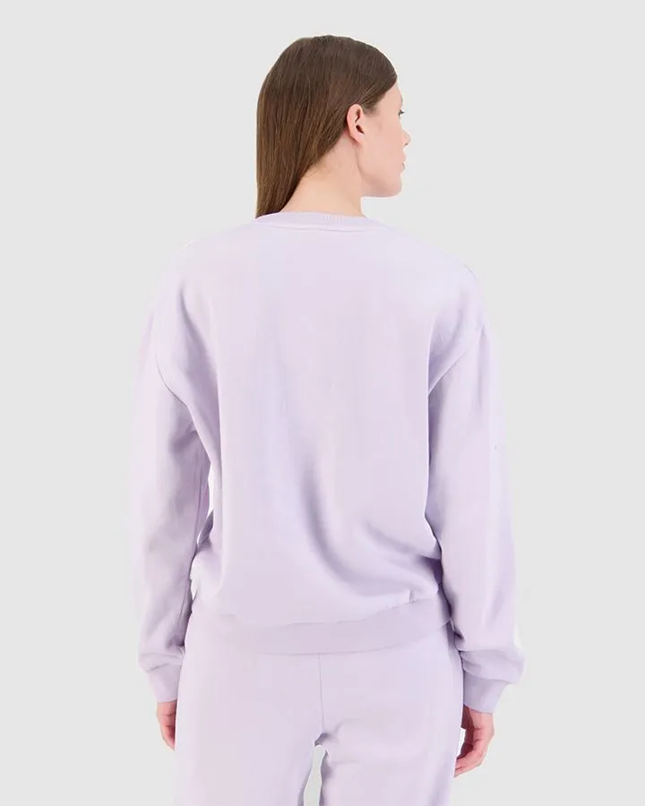 Slouch Stateside Logo Lilac Crew Jumper