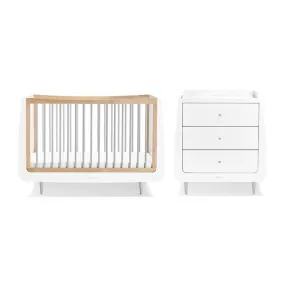 SnuzKot Skandi 2 Piece Nursery Furniture Set - Grey