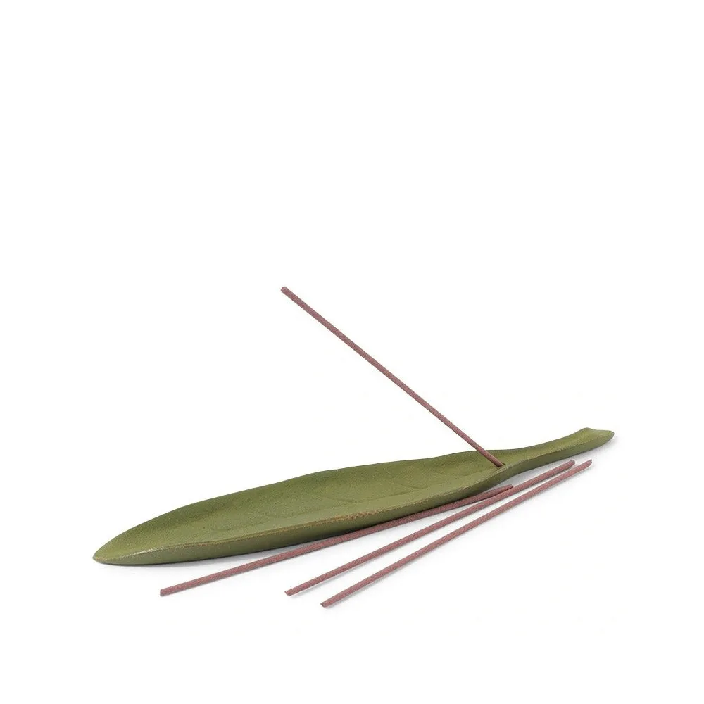 Spring Grass Leaf Incense Holder