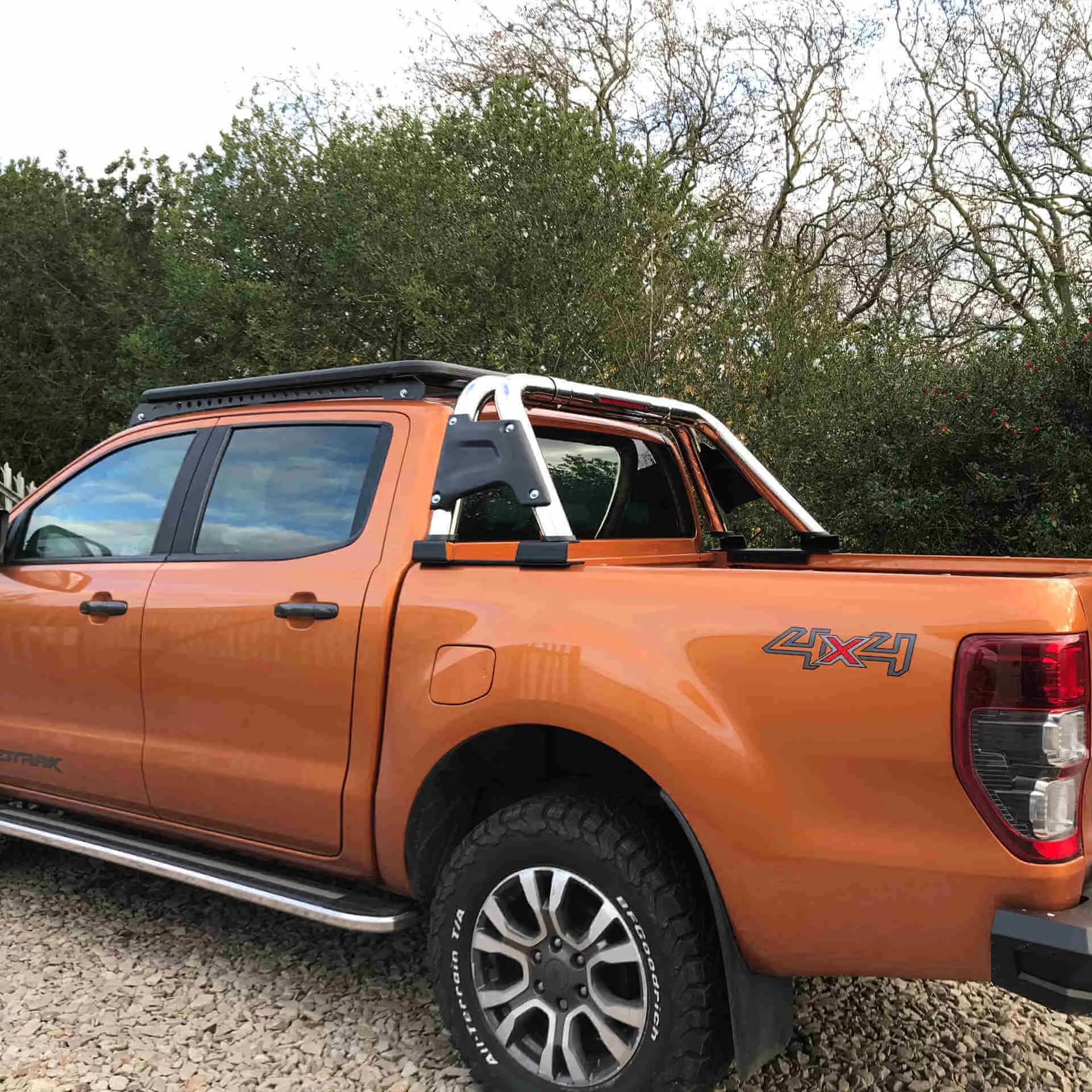 Stainless Steel Side Infill Roll Sports Bar for Ford Ranger 2012 