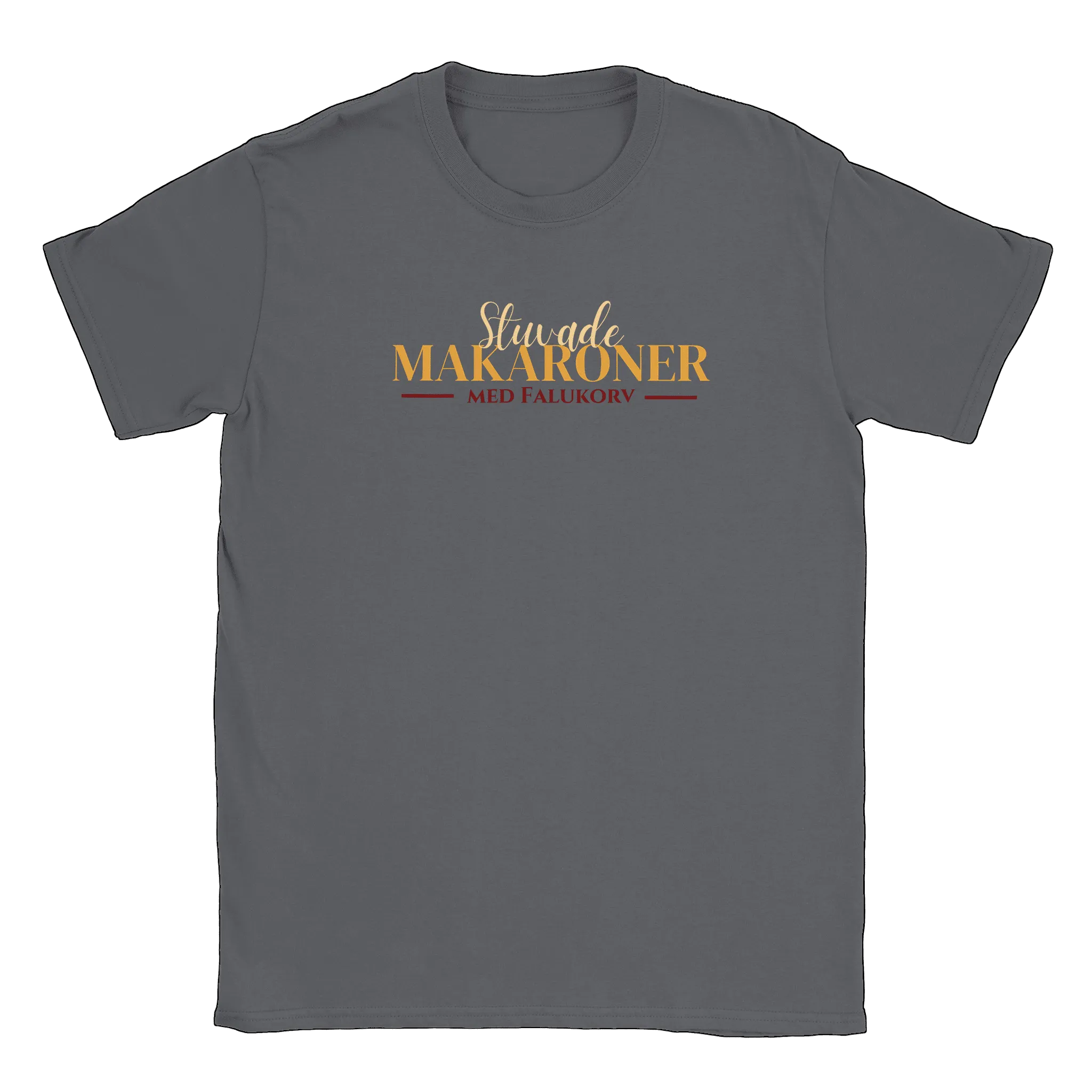 Comfortable Stuvade Makaroner with Falukorv T-shirt - Perfect Gift for Food Lovers!