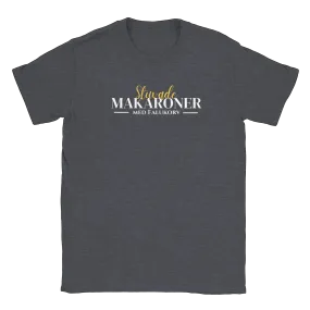 Comfortable Stuvade Makaroner with Falukorv T-shirt - Perfect Gift for Food Lovers!