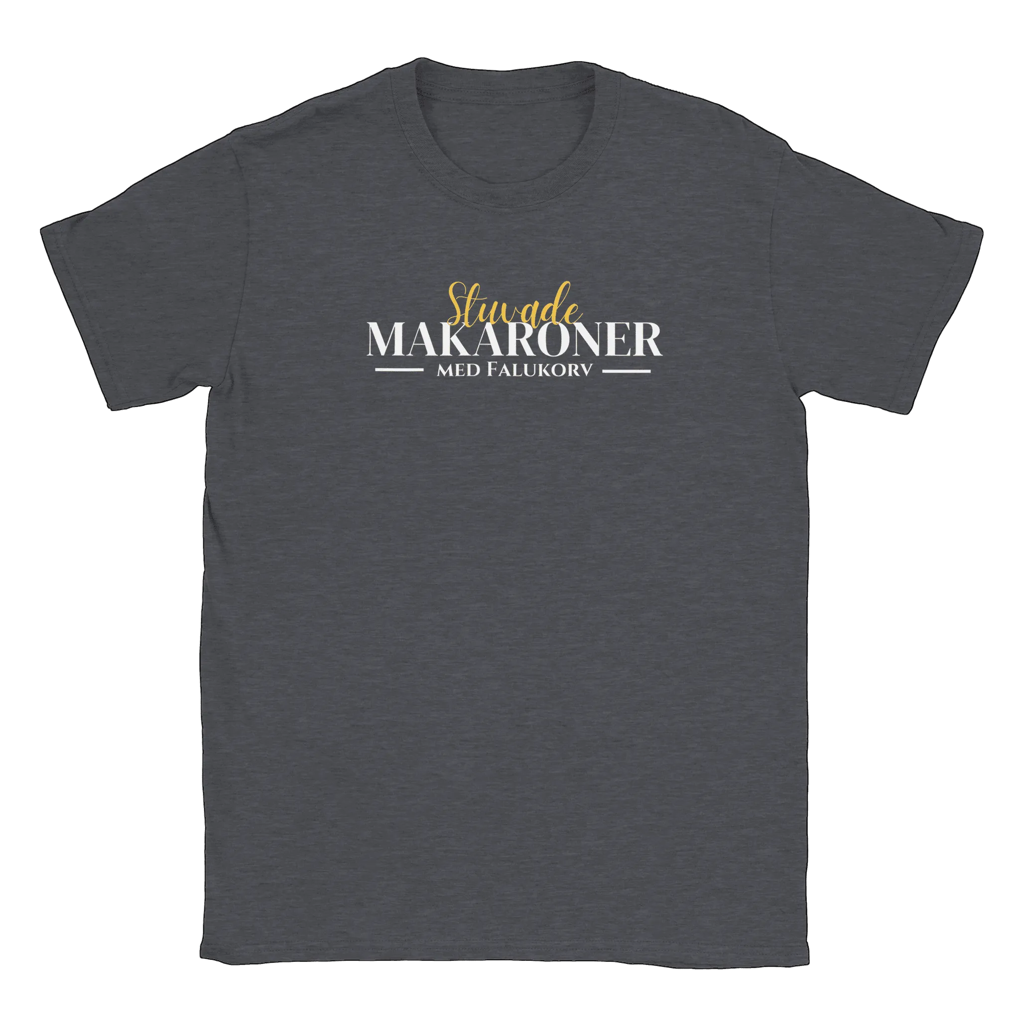 Comfortable Stuvade Makaroner with Falukorv T-shirt - Perfect Gift for Food Lovers!