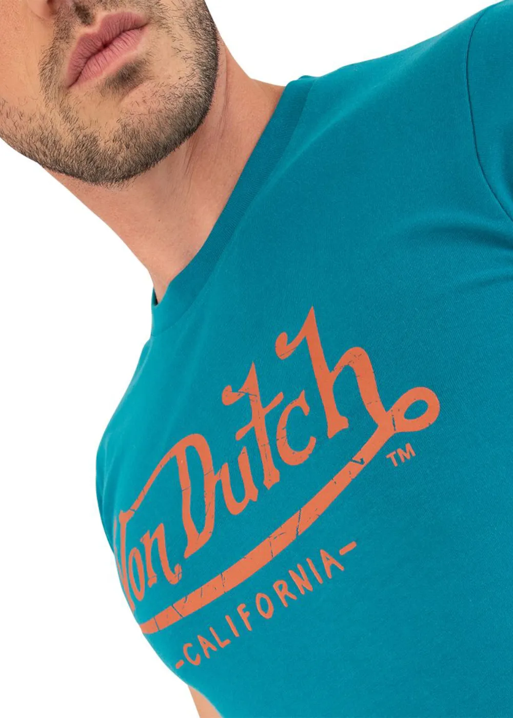 T-shirt Von dutch signature bleu