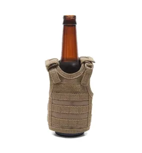 Tactical Insulated Beer Koozie with Multi-Tool Pocket – Perfect for Outdoor Adventures and Camping