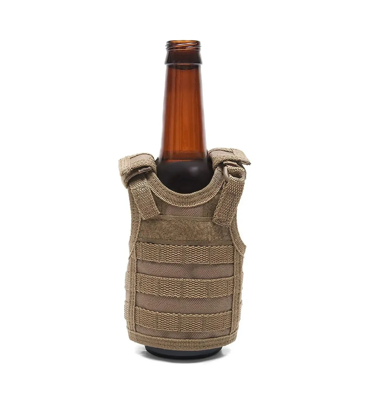 Tactical Insulated Beer Koozie with Multi-Tool Pocket – Perfect for Outdoor Adventures and Camping