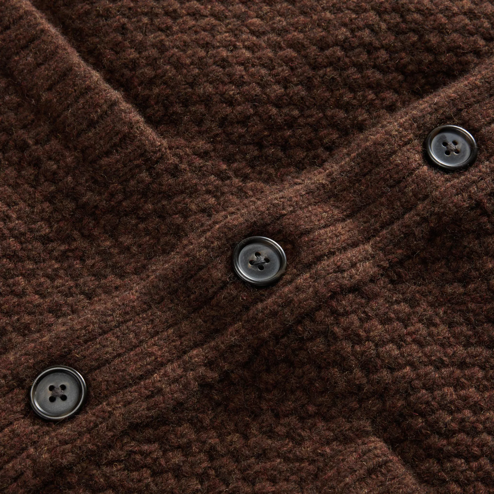 The Fisherman Shawl Cardigan in Marsh Heather