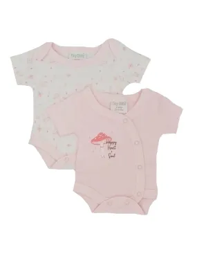 Toadstools 2 Pack Vests - Pink