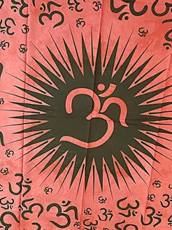 Twin Sized Spiked Om Tapestry