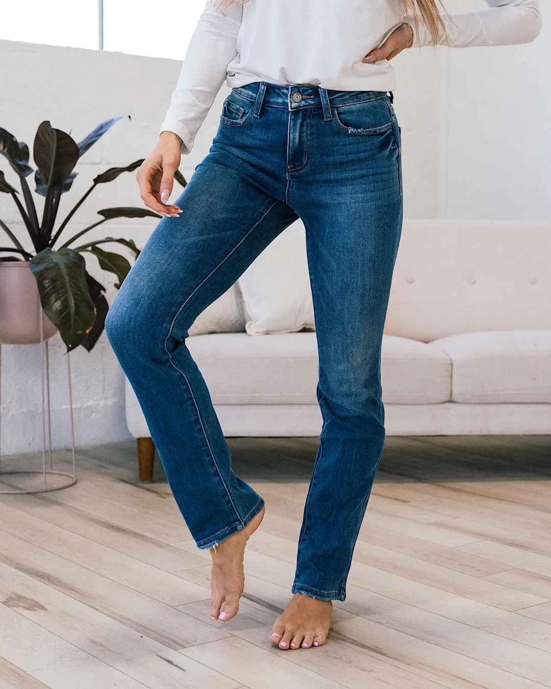 Vervet All I Need Non Distressed Straight Jeans