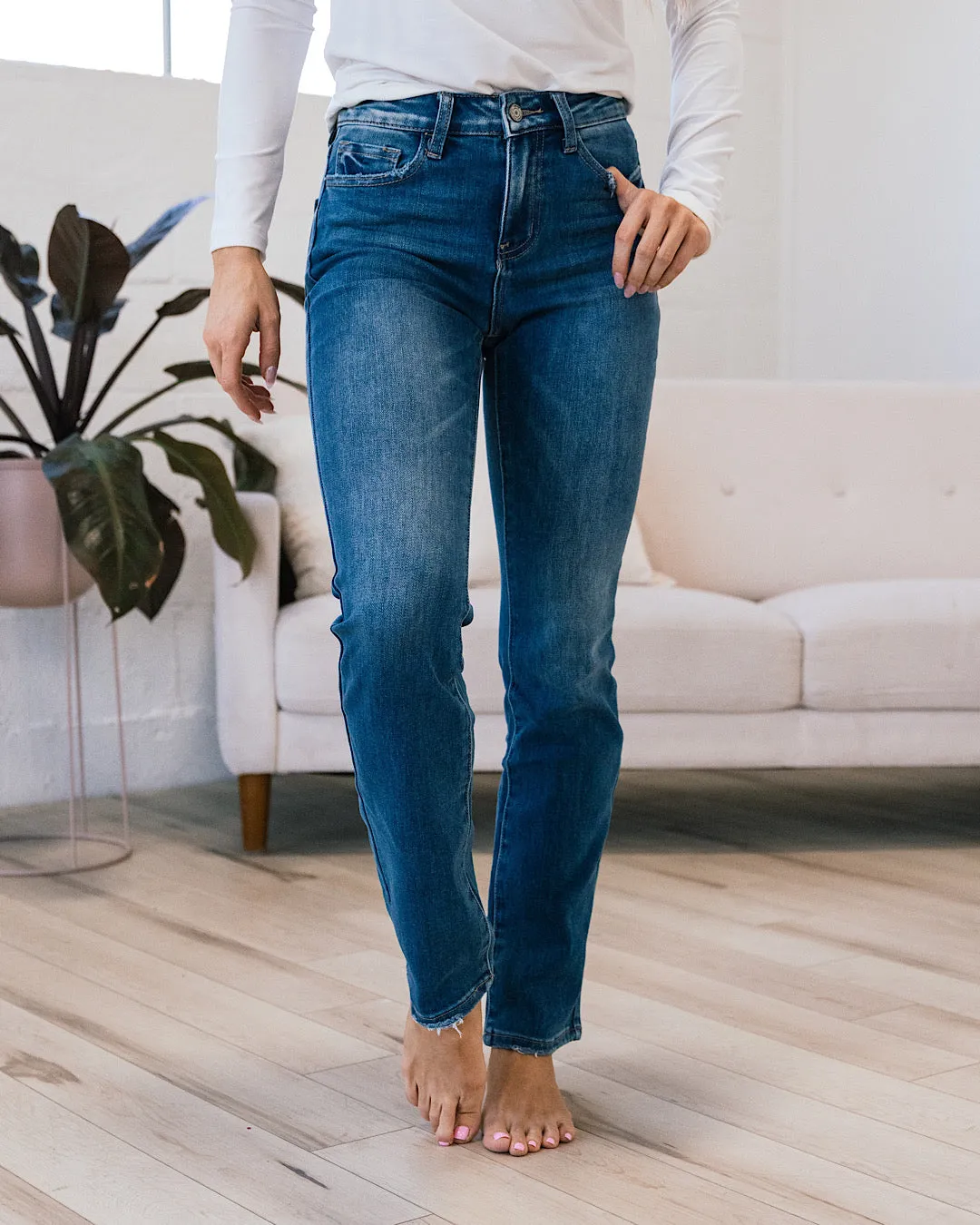 Vervet All I Need Non Distressed Straight Jeans