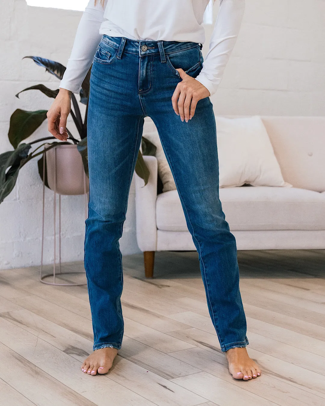 Vervet All I Need Non Distressed Straight Jeans