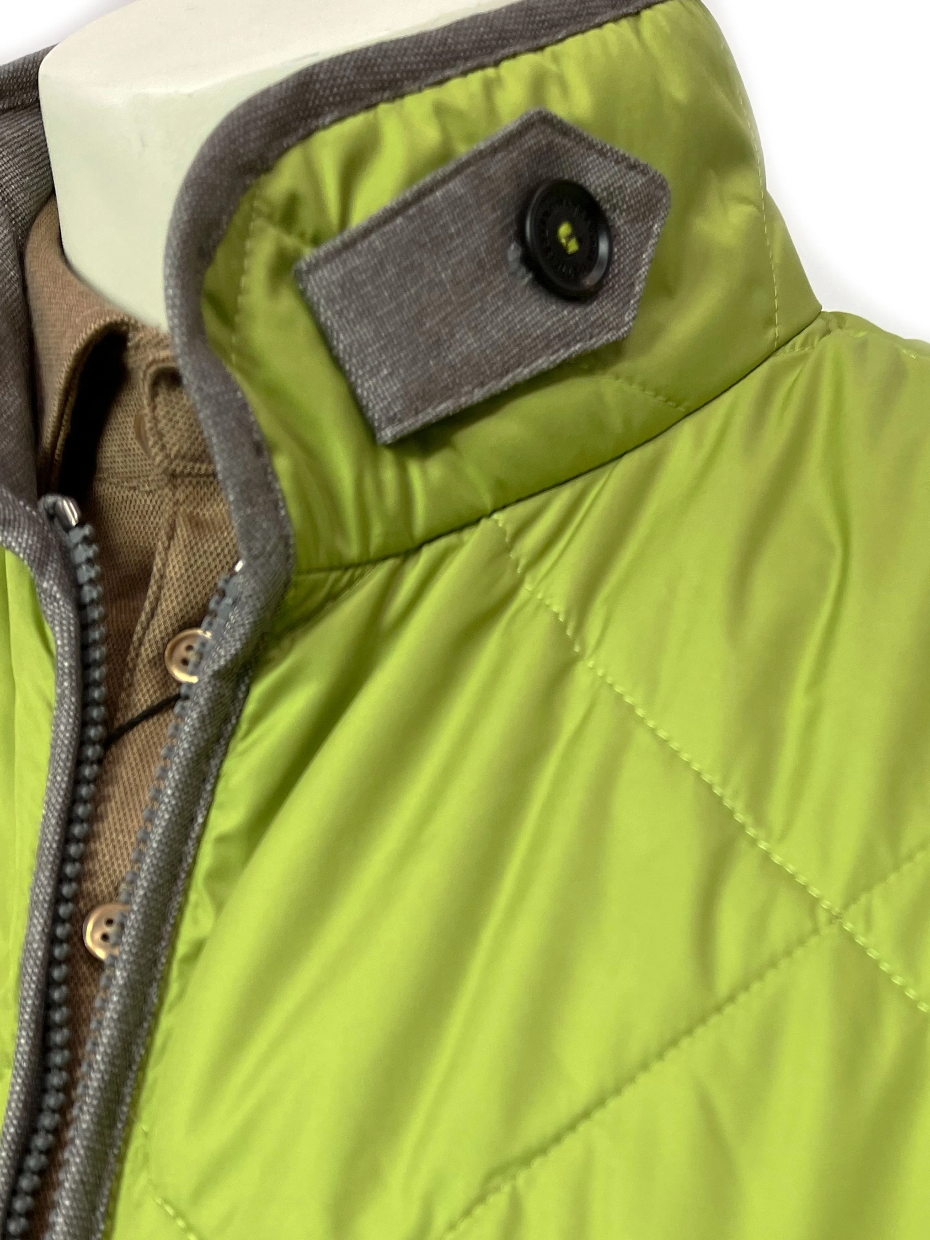 Waterville Men's Fit Quilted Vest - LIME