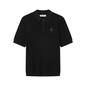 Will Knit Polo - Black