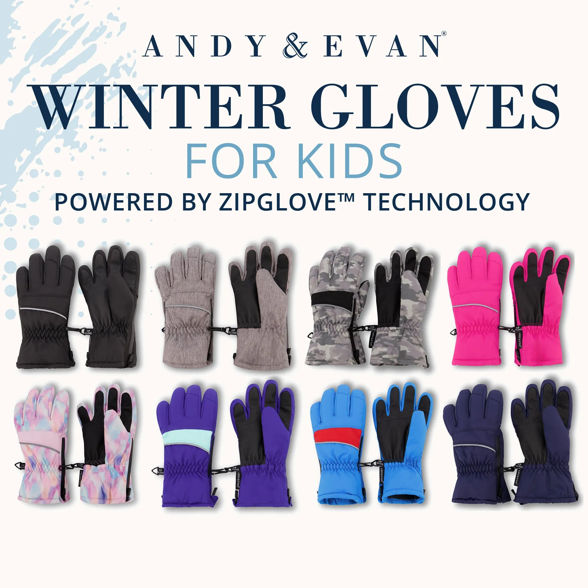 Winter & Ski Glove powered by ZIPGLOVE TECHNOLOGY | Purple