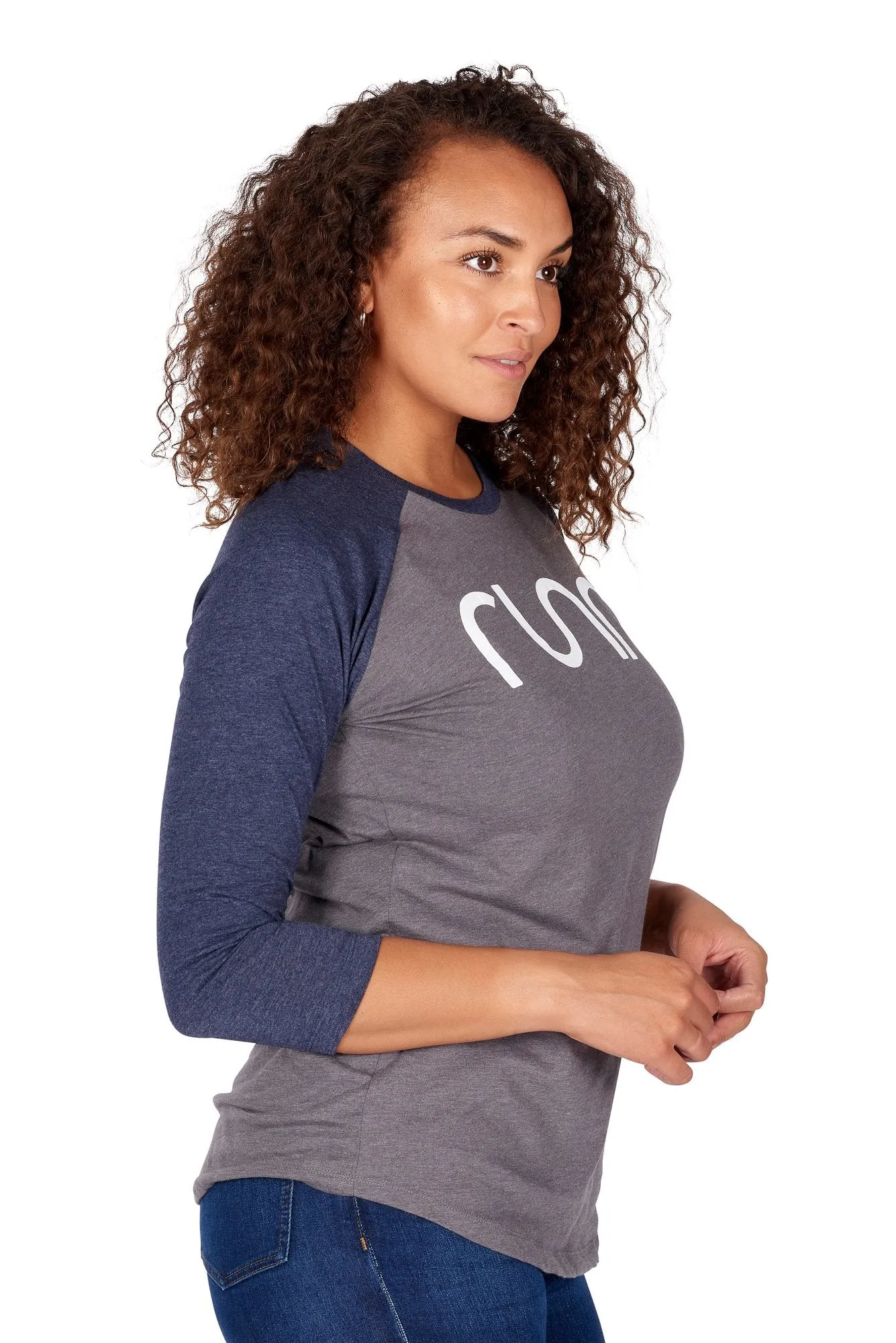 Women's Baseball Runr T-Shirts - Light Grey