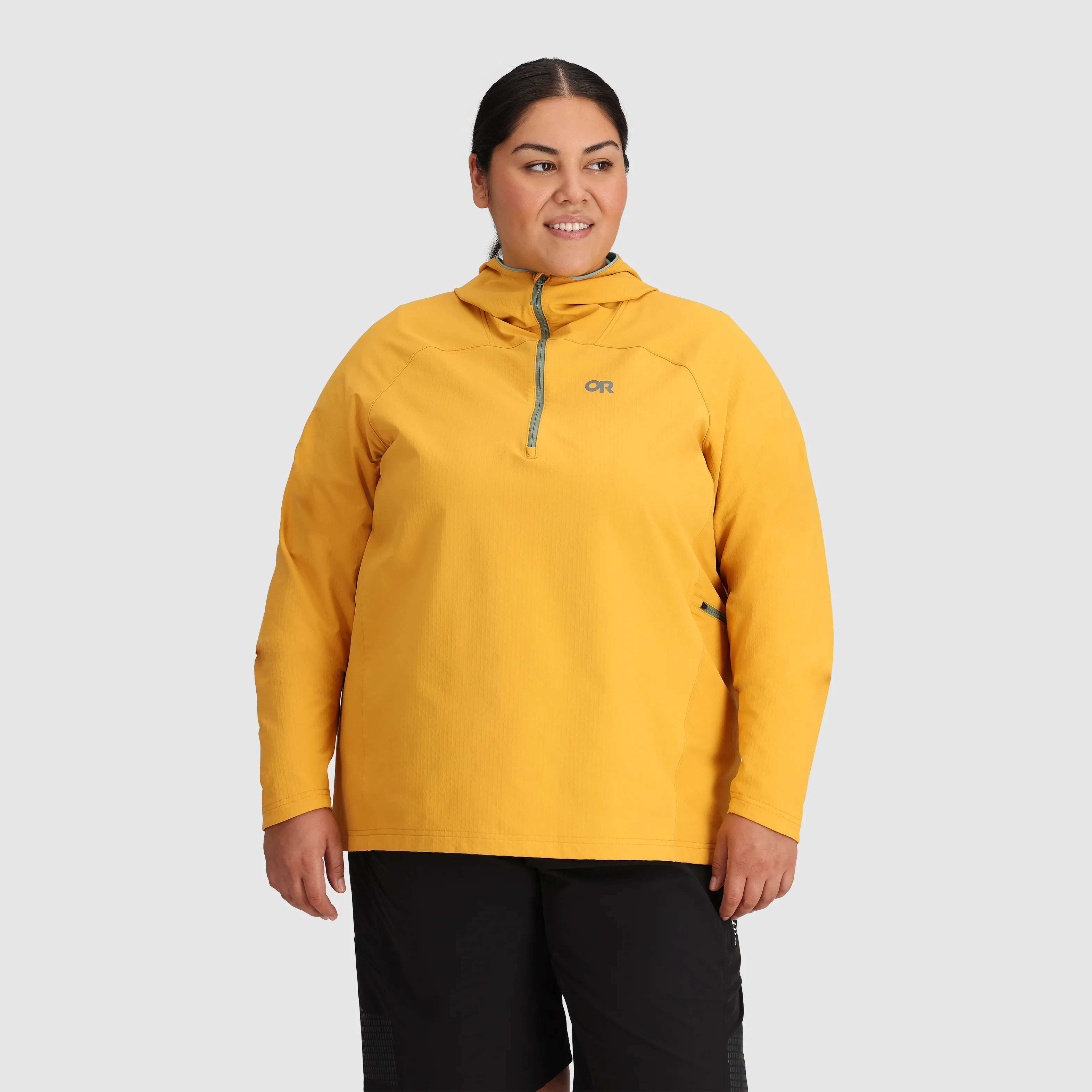 Women's Freewheel Half Zip Soft Shell Hoodie-Plus